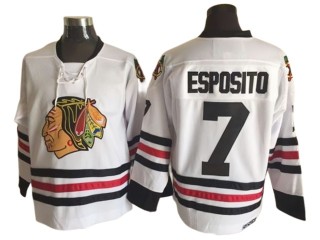 Chicago Blackhawks #7 Phil Esposito 1963 Vintage CCM Jersey - Red/White 