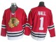 Chicago Blackhawks #1 Glenn Hall 1963 Vintage CCM Jersey - Red/White 