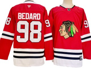 Chicago Blackhawks #98 Connor Bedard Red Home 2024 Jersey