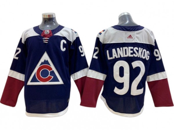 Colorado Avalanche #92 Gabriel Landeskog Navy Alternate Jersey