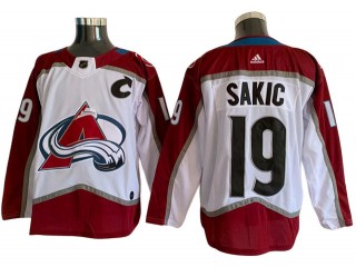 Colorado Avalanche #19 Joe Sakic White Jersey