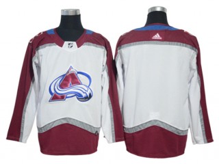 Colorado Avalanche Blank White Away Jersey