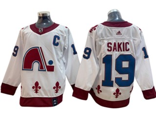 Colorado Avalanche #19 Joe Sakic White Reverse Retro Jersey