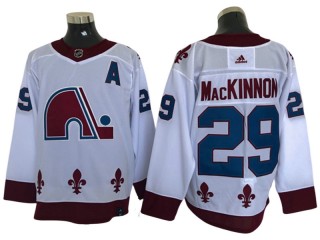 Colorado Avalanche #29 Nathan MacKinnon White Reverse Retro Jersey