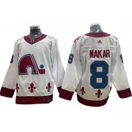 Colorado Avalanche #8 Cale Makar White Reverse Retro Jersey