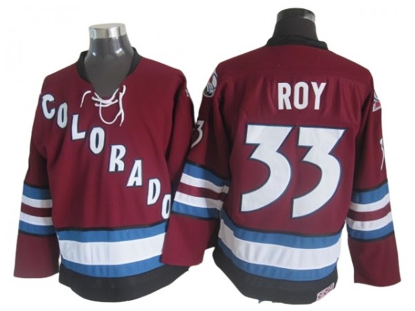 Colorado Avalanche #33 Patrick Roy Burgundy 2002 Vintage CCM Jersey