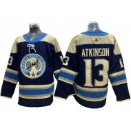 Columbus Blue Jackets #13 Cam Atkinson Navy Alternate Jersey