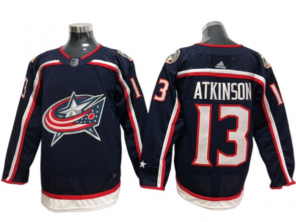 Columbus Blue Jackets #13 Cam Atkinson Navy Home Jersey