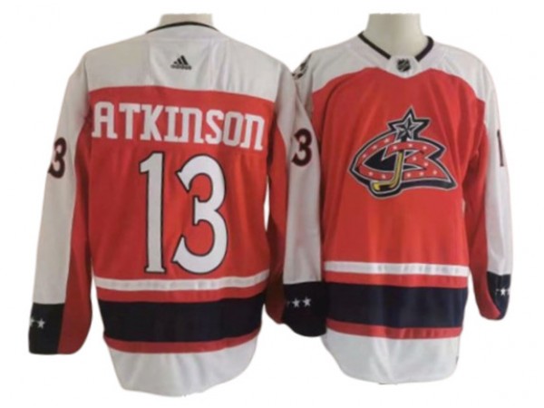 Columbus Blue Jackets #13 Cam Atkinson Red Reverse Retro Jersey