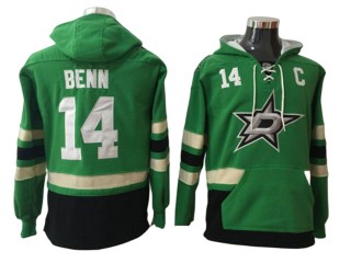 Dallas Stars #14 Jamie Benn Green Hoodie 