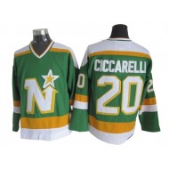 Dallas Stars #20 Dino Ciccarelli 1980's Vintage CCM Jersey - Green/White