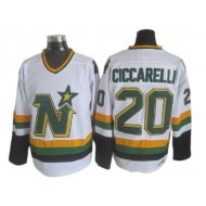 Dallas Stars #20 Dino Ciccarelli 1980's Vintage CCM Jersey - Green/White