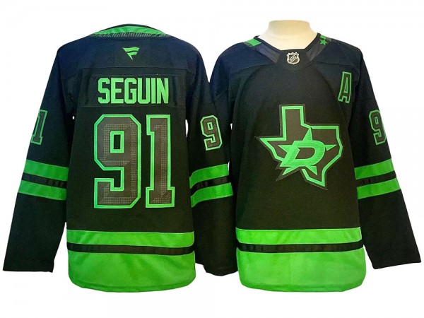 Dallas Stars #91 Tyler Seguin Black Alternate 2024 Jersey