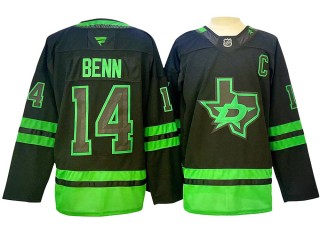 Dallas Stars #14 Jamie Benn Black Alternate 2024 Jersey