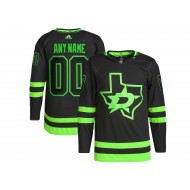 Custom Dallas Stars Black Alternate Jersey