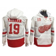 Detroit Red Wings #19 Steve Yzerman Hoodie - Red/White