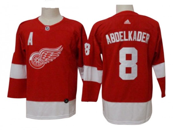 Youth & Women Detroit Red Wings #8 Justin Abdelkader Red Home Jersey