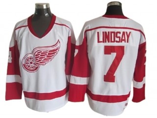 Detroit Red Wings #7 Ted Lindsay 2002 Vintage CCM Jersey - Red/White