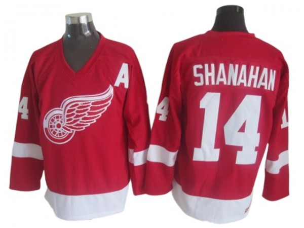 Detroit Red Wings #14 Brendan Shanahan 2002 Vintage CCM Jersey - Red/White