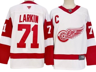 Detroit Red Wings #71 Dylan Larkin White 2024 Jersey