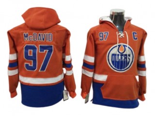 Edmonton Oilers #97 Connor McDavid Hoodie - Orange/Blue/Black