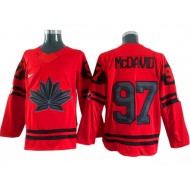 2022 Winter Olympics Team Canada #97 Connor McDavid Red Hockey Jersey