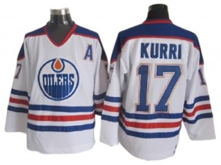 Edmonton Oilers #17 Jari Kurri Vintage CCM Jersey - Blue/White