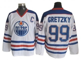 Edmonton Oilers #99 Wayne Gretzky Vintage CCM Jersey - Blue/White