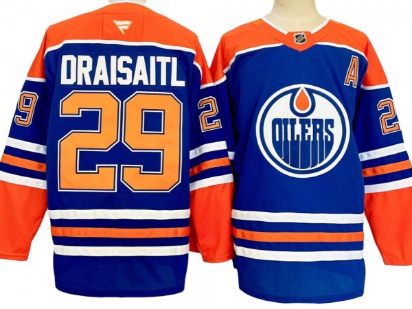 Edmonton Oilers #29 Leon Draisaitl Royal Home 2024 Jersey