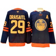 Edmonton Oilers #29 Leon Draisaitl Navy Alternate 2024 Jersey