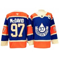 Edmonton Oilers #97 Connor McDavid Blue Heritage Classic 2024 Jersey