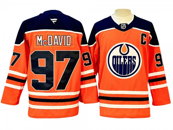 Edmonton Oilers #97 Connor McDavid 2024 Orange Jersey