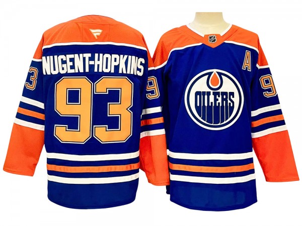 Edmonton Oilers #93 Ryan Nugent-hopkins 2024 Blue Home Jersey