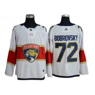 Florida Panthers #72 Sergei Bobrovsky White Away Hockey Jersey