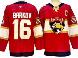 Florida Panthers #16 Aleksander Barkov 2024 Red Home Jersey