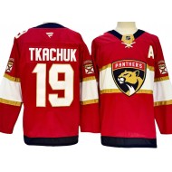 Florida Panthers #19 Matthew Tkachuk Red 2024 Home Jersey