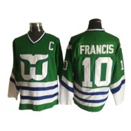 Hartford Whalers #10 Ron Francis 1984 Vintage CCM Jersey - Green/Black