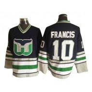 Hartford Whalers #10 Ron Francis 1984 Vintage CCM Jersey - Green/Black