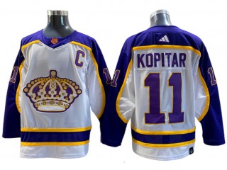 Los Angeles Kings #11 Anze Kopitar White Reverse Retro 2.0 Jersey