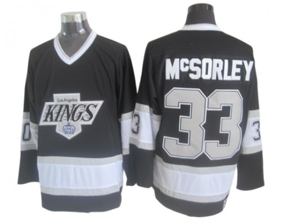 Los Angeles Kings #33 Marty McSorley 1993 Vintage CCM Jersey - Black/White