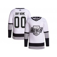 Custom Los Angeles Kings White Alternate Jersey