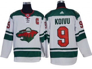 Minnesota Wild #9 Mikko Koivu White Away Jersey