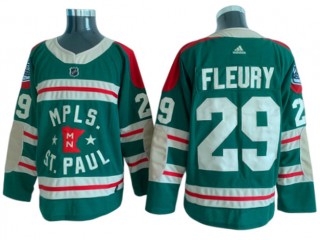 Minnesota Wild #29 Marc-Andre Fleury Green 2022 Winter Classic Jersey