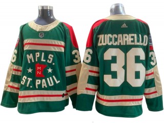 Minnesota Wild #36 Mats Zuccarello Green 2022 Winter Classic Jersey