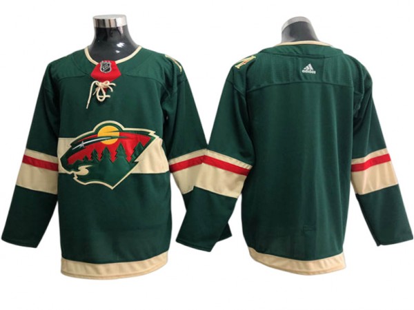 Minnesota Wild Blank Green Home Jersey