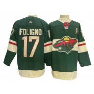 Minnesota Wild #17 Marcus Foligno Green Home Jersey