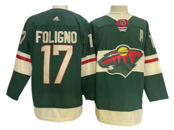 Minnesota Wild #17 Marcus Foligno Green Home Jersey