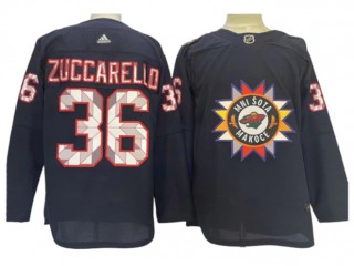 Minnesota Wild #36 Mats Zuccarello Navy Native American Heritage Day Jersey