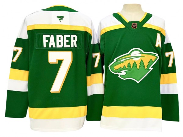 Minnesota Wild #7 Brock Faber Green 2024 Special Edition 2.0 Jersey