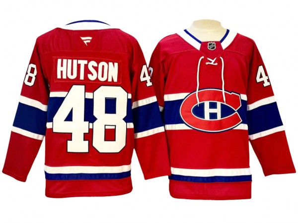 Montreal Canadiens #48 Lane Hutson Red Home 2024 Jersey